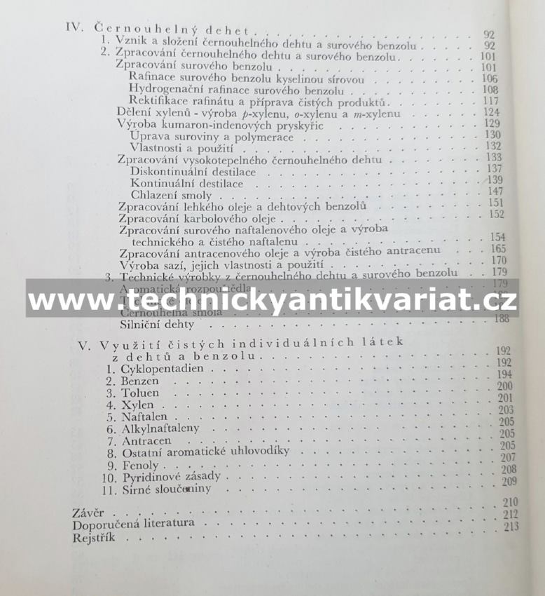 Dehet a jeho chemické zpracování - Vacek, Patera (1960)