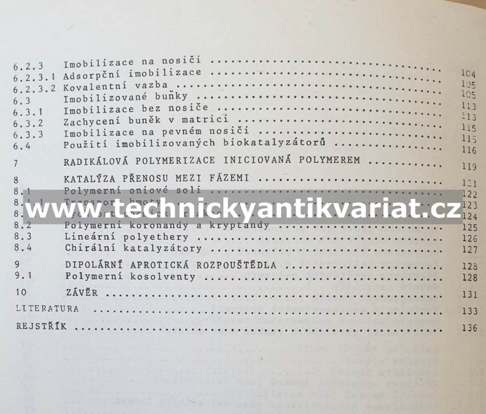 Polymerní katalyzátory 17 František Švec (1987)