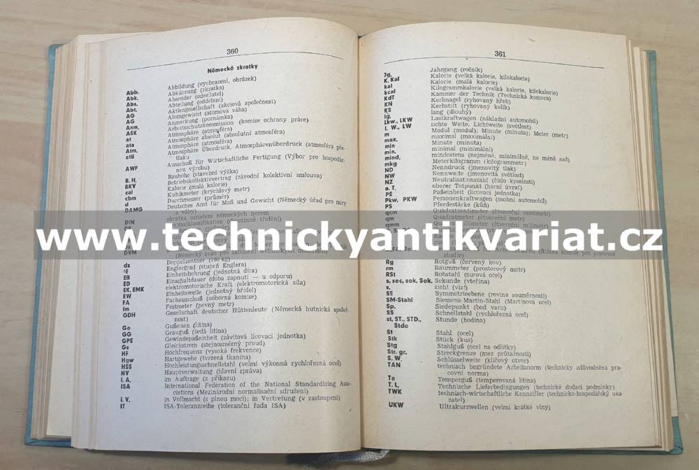Německo-český a česko-německý slovník z mechanické technologie - František Soukup (1956)