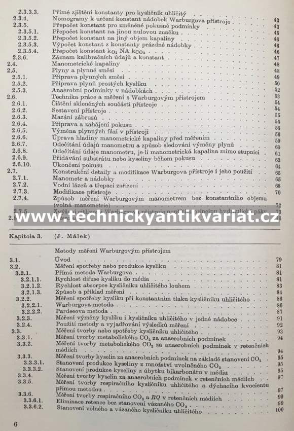 Manometrické metody - Kleinzellera (1964)