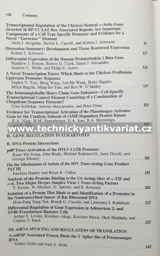 Mechanisms of Control of Gene Expression - Cullen, Gage, Siddiqui, Skalka, (1987)