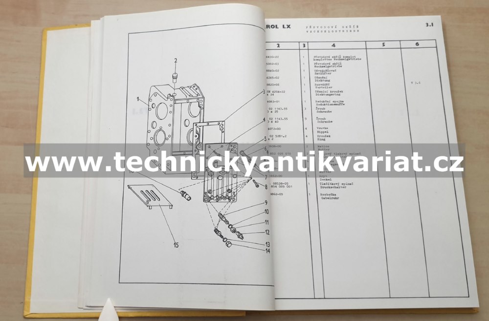 Destarol LX 2 - katalog náhradních dílů (1990)