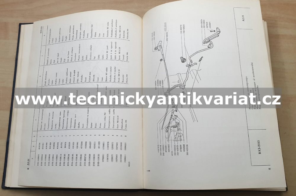 VAZ 2103 - katalog náhradních dílů