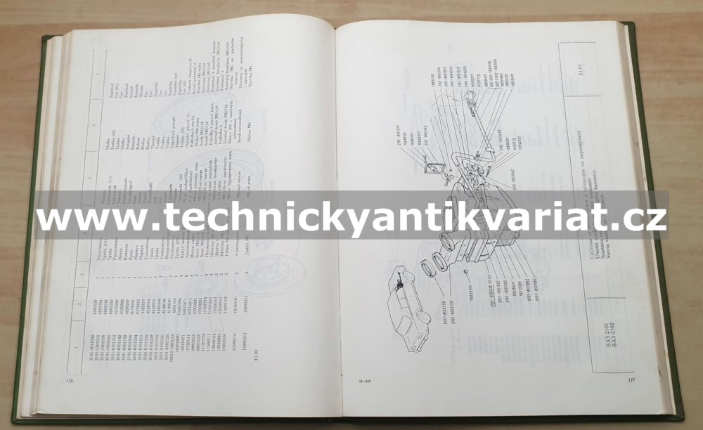 VAZ 2101,2102 - katalog náhradních dílů