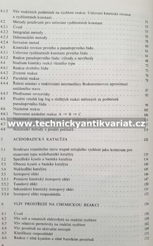 Kinetické metody při studiu reakcí organických sloučenin - Štěrba, Panchartek (1985)