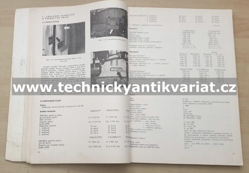 Škoda 1203 - dielenská příručka (1984)