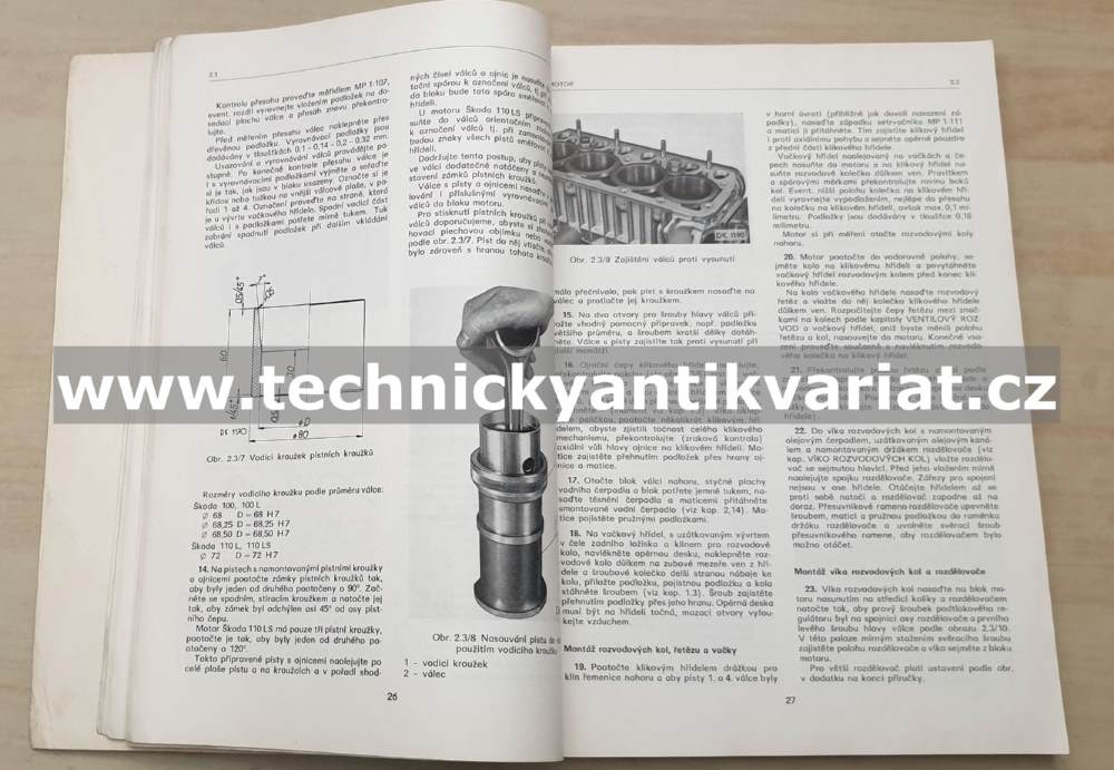 Škoda 100,100L,110L,110LS - Dílenská příručka (1974)