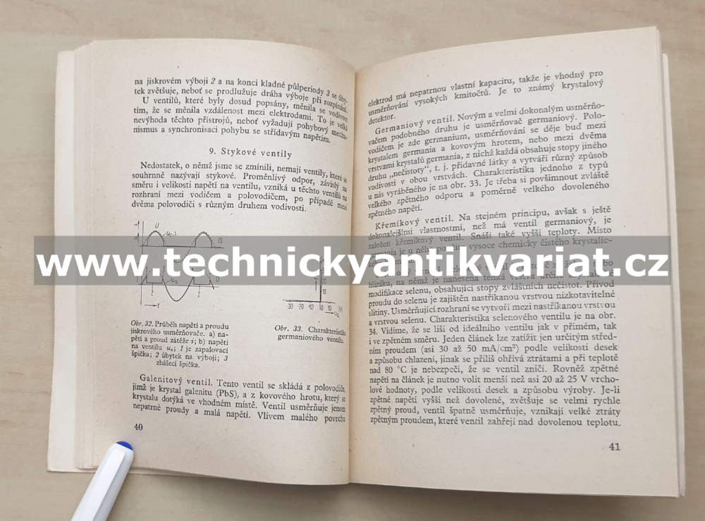 Rtuťový usměrňovač v provozu - Jiří Haškovec (1955)