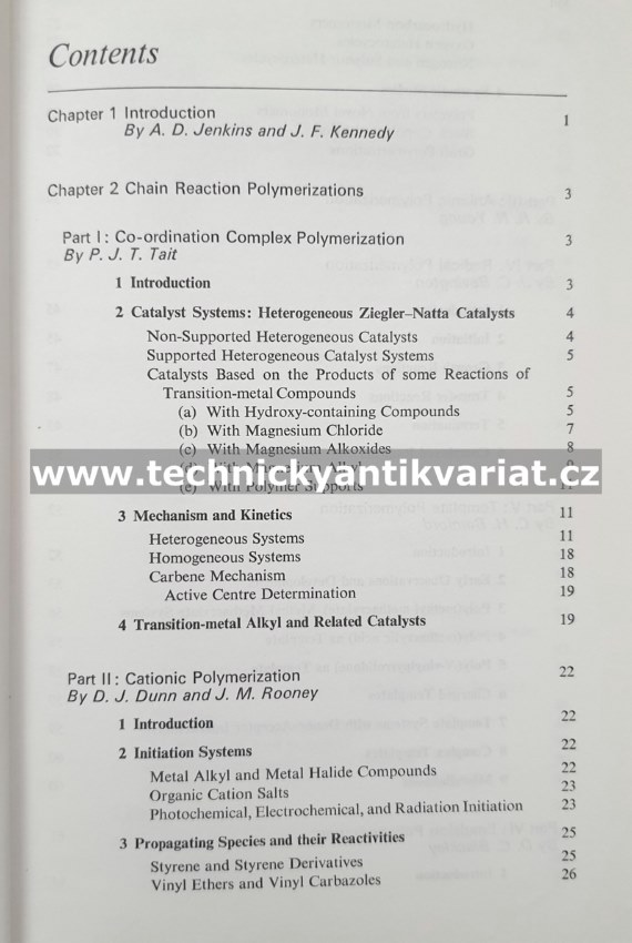 Macromolecular Chemistry I. (1980)