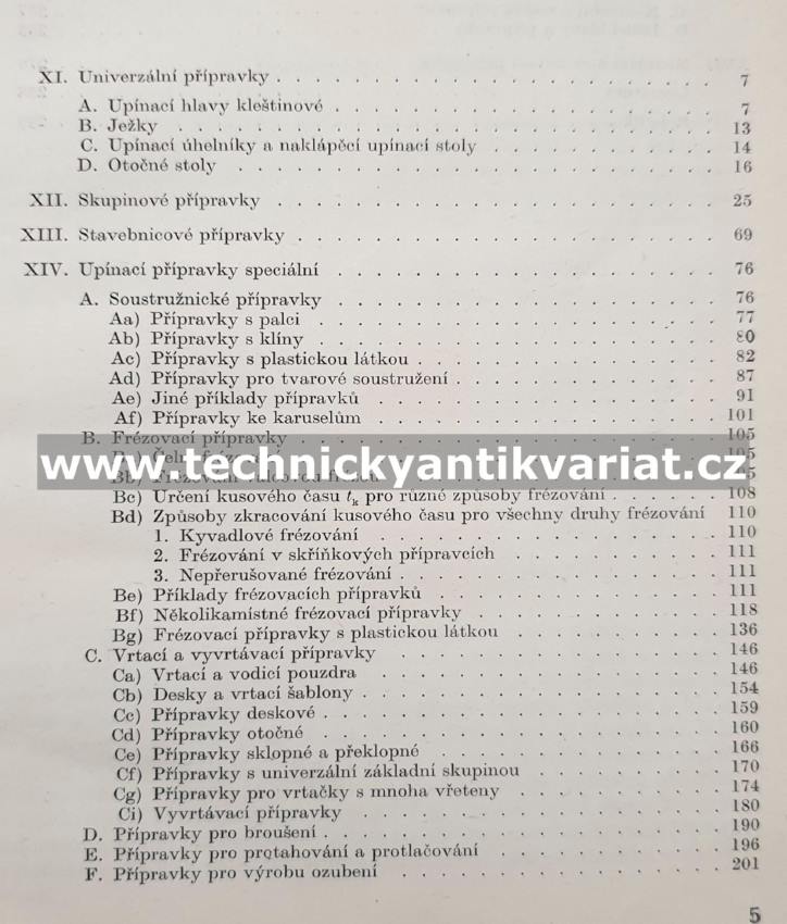Přípravky a zařízení pro zkrácení vedlejších časů ve výrobě III. - Chvála, Řezáč (1964)