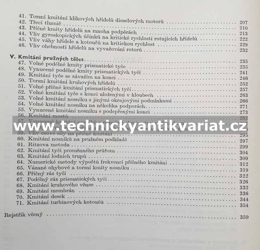 Kmitání ve strojnictví - Štěpán Timošenko (1960)