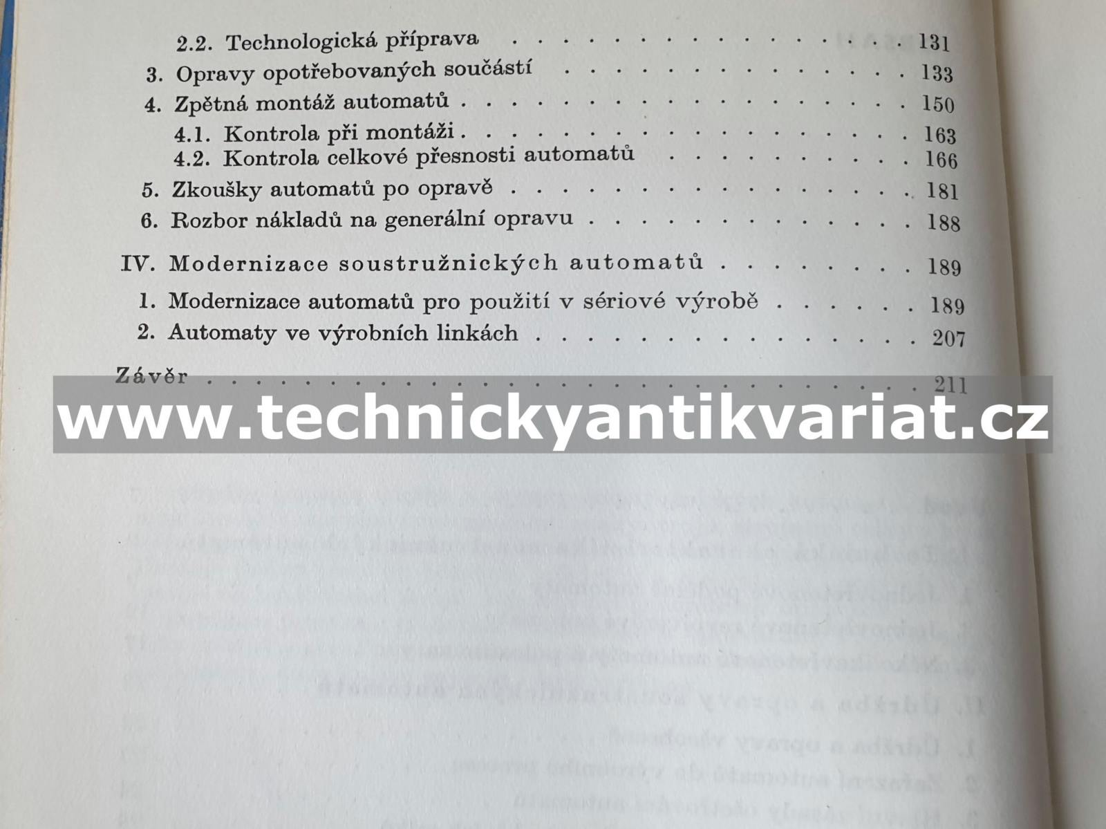 Údržba a opravy soustružnických automatů - Jaroslav Řehůřek (1966)