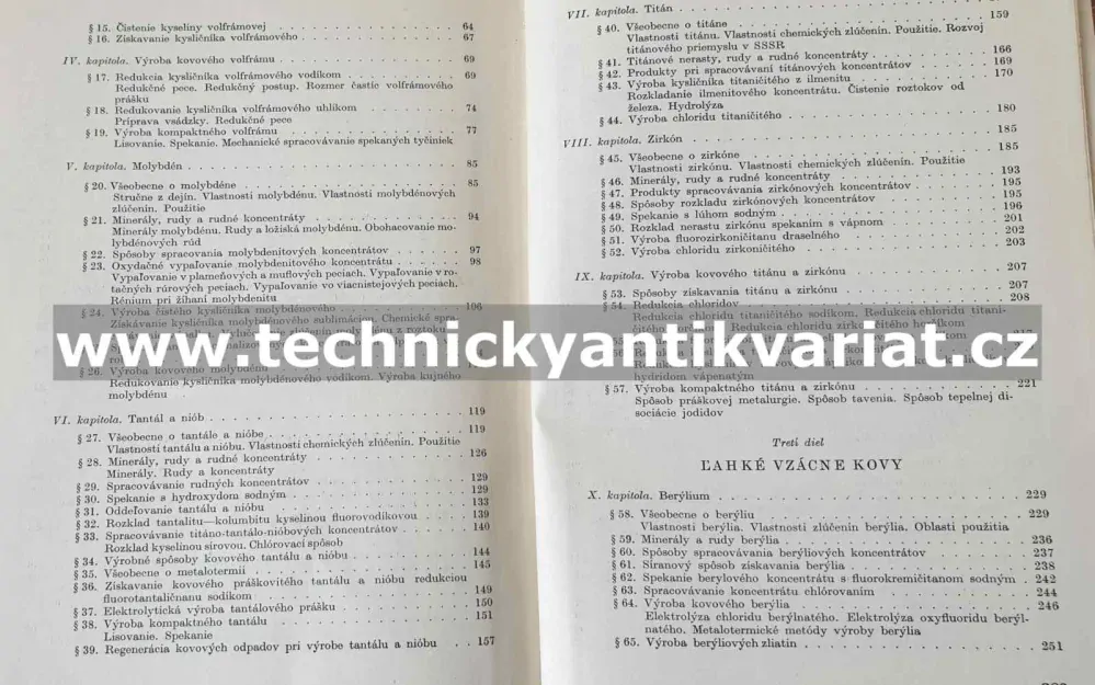 Metalurgia vzácných kovou - Zelikman, Samsonov, Krejn (1956)