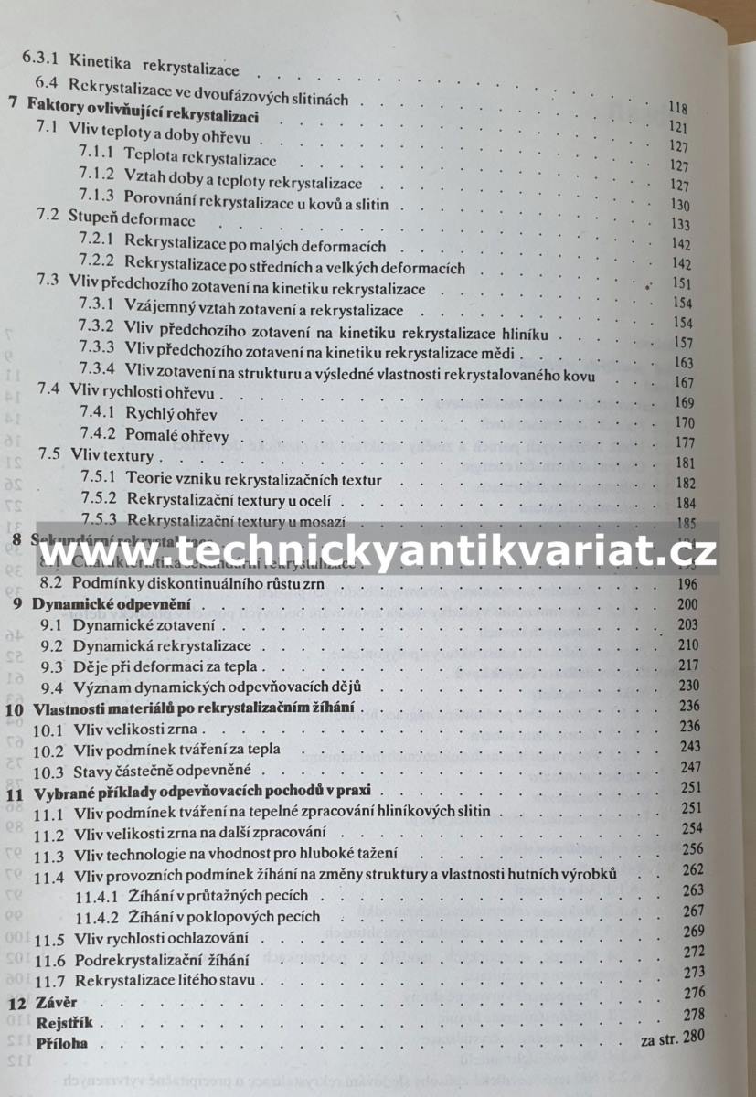 Zotavení a rekrystalizace - Vladimír Sedláček (1985)