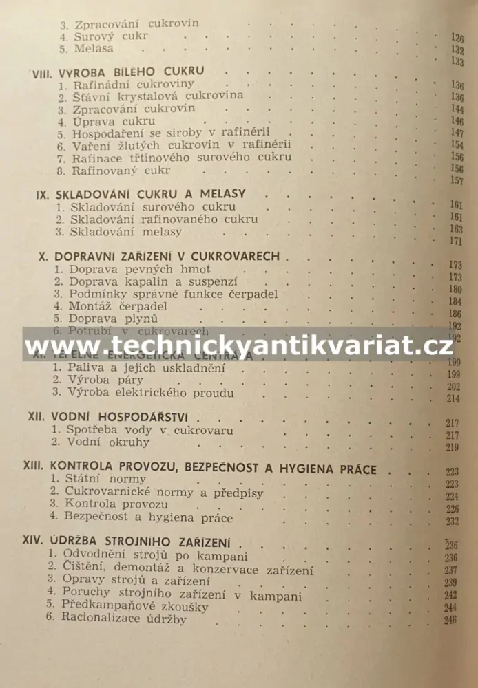 Technologie výroby cukru - Bureš, Číž, Rais (1977)