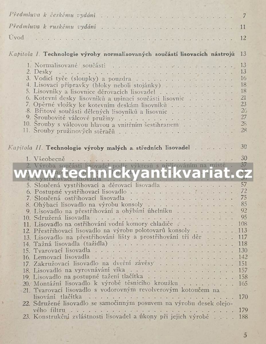 Výroba lisovacích nástrojů - V.I.Kuchtarov (1953)