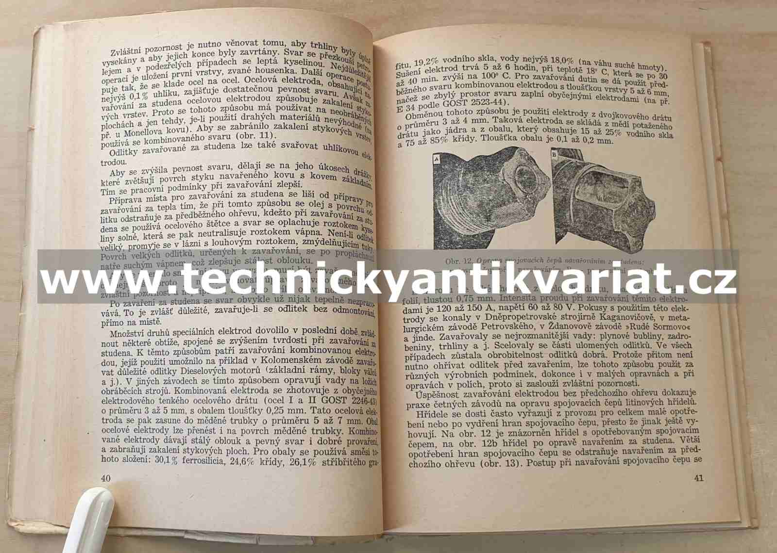 Opravy vad odlitků - Směljakov, Kosarikov (1952)