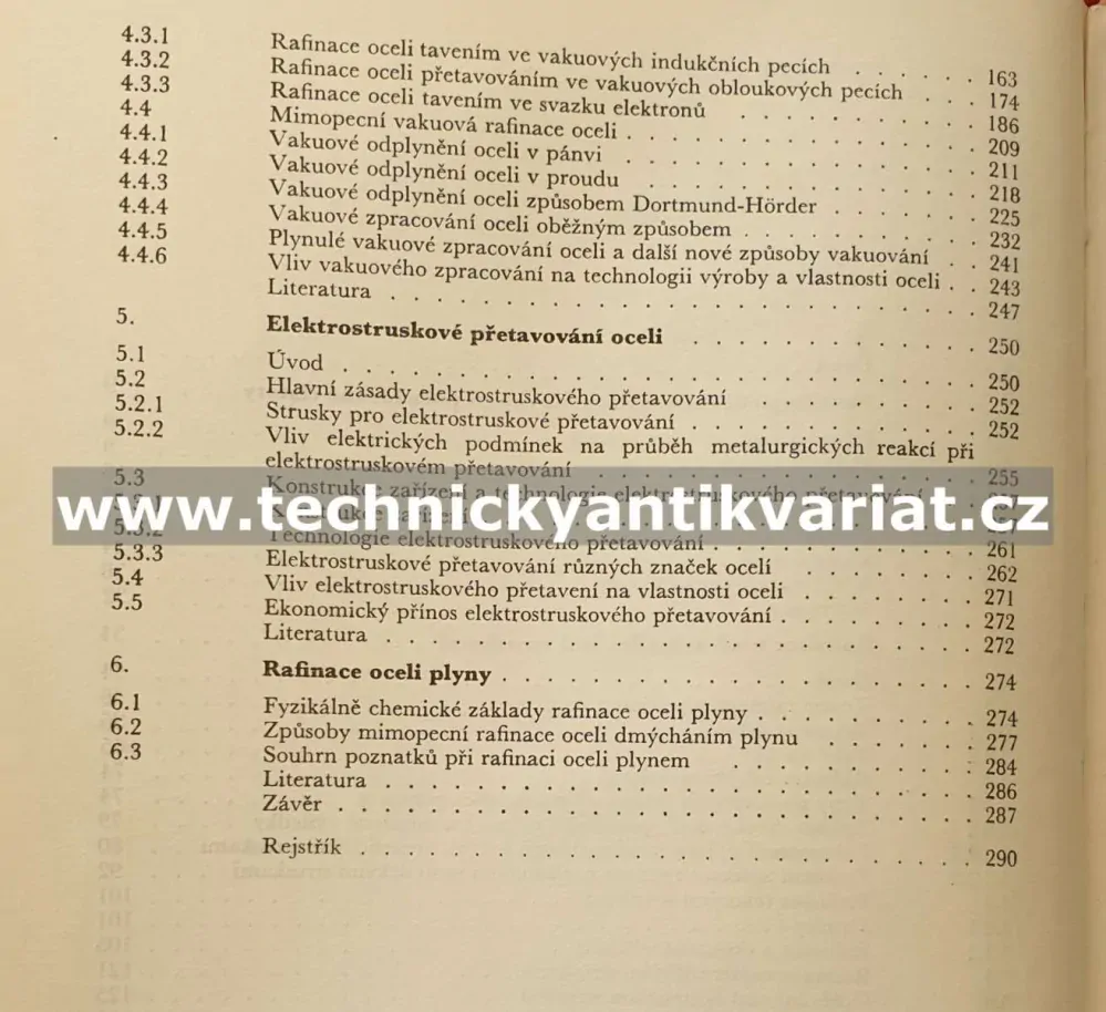 Mimopecní rafinace oceli - Bohuš, Červinka, Karnovský, Krumnikl, Mandl (1968)