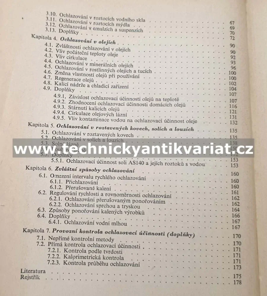 Kalící prostředí pro tepelné zpracování kovů - L.V.Petráš (1962)