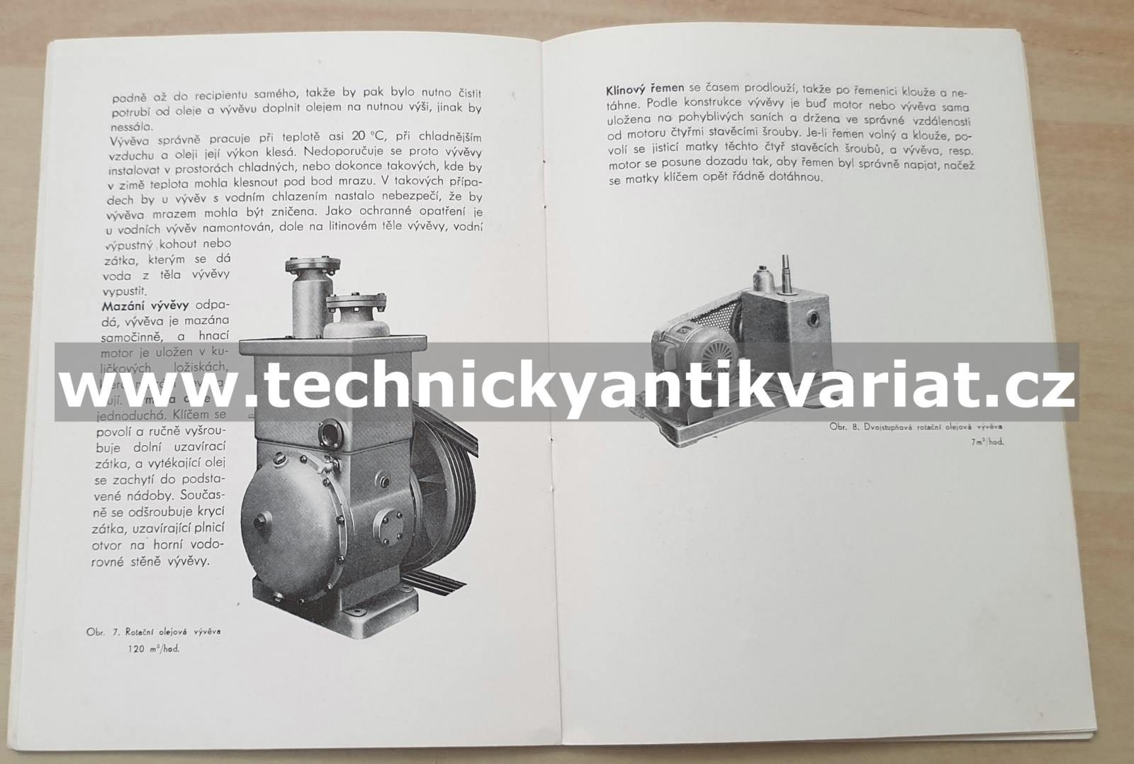 Vývěvy LP rotační a difusní (1957)