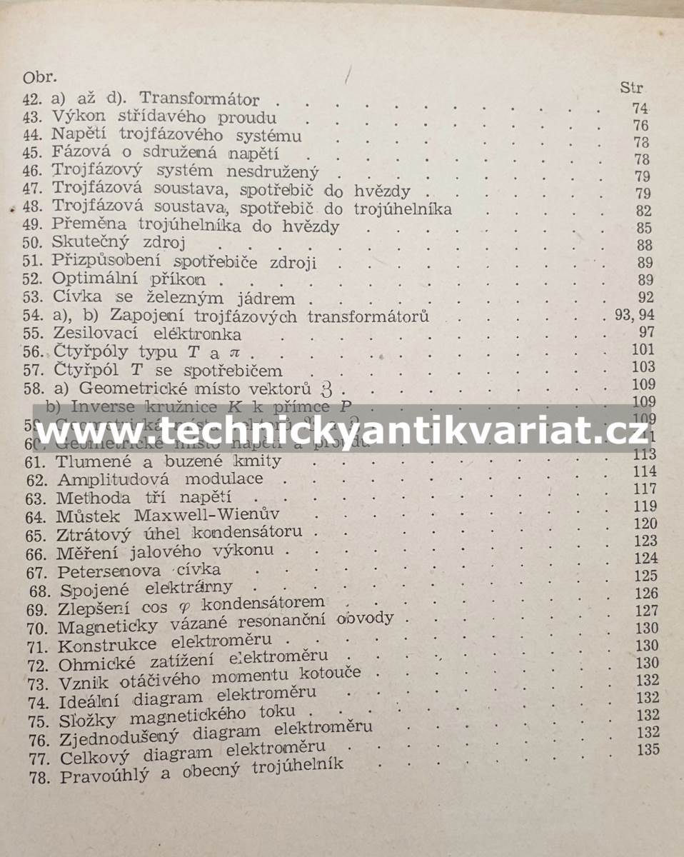 Vektorový diagram a symbolický výpočet v elektrotechnice střídavých proudů (1951)