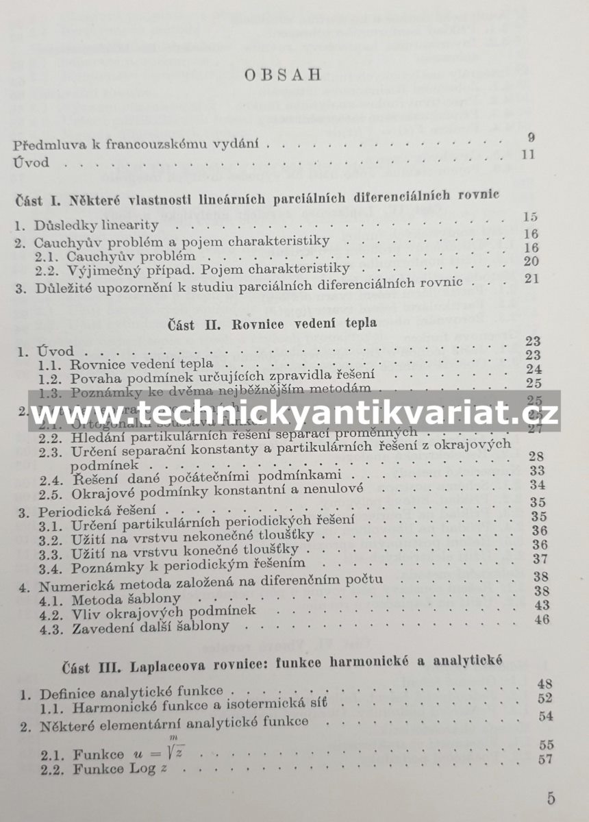 Praktické metody pro řešení parciálních diferenciálních rovnic - J.Legras (1960)