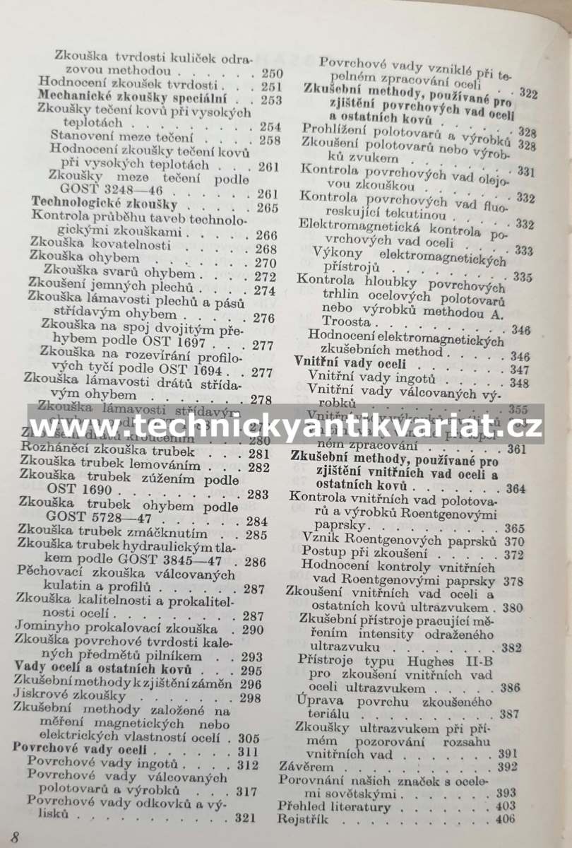 Zkoušení ocelí - Viktor Walla (1952)