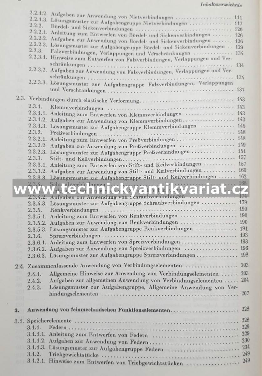 Einführung in die feinmechanischen Konstruktionen, Aufgaben und Lösungen - Hildebrand (1970)