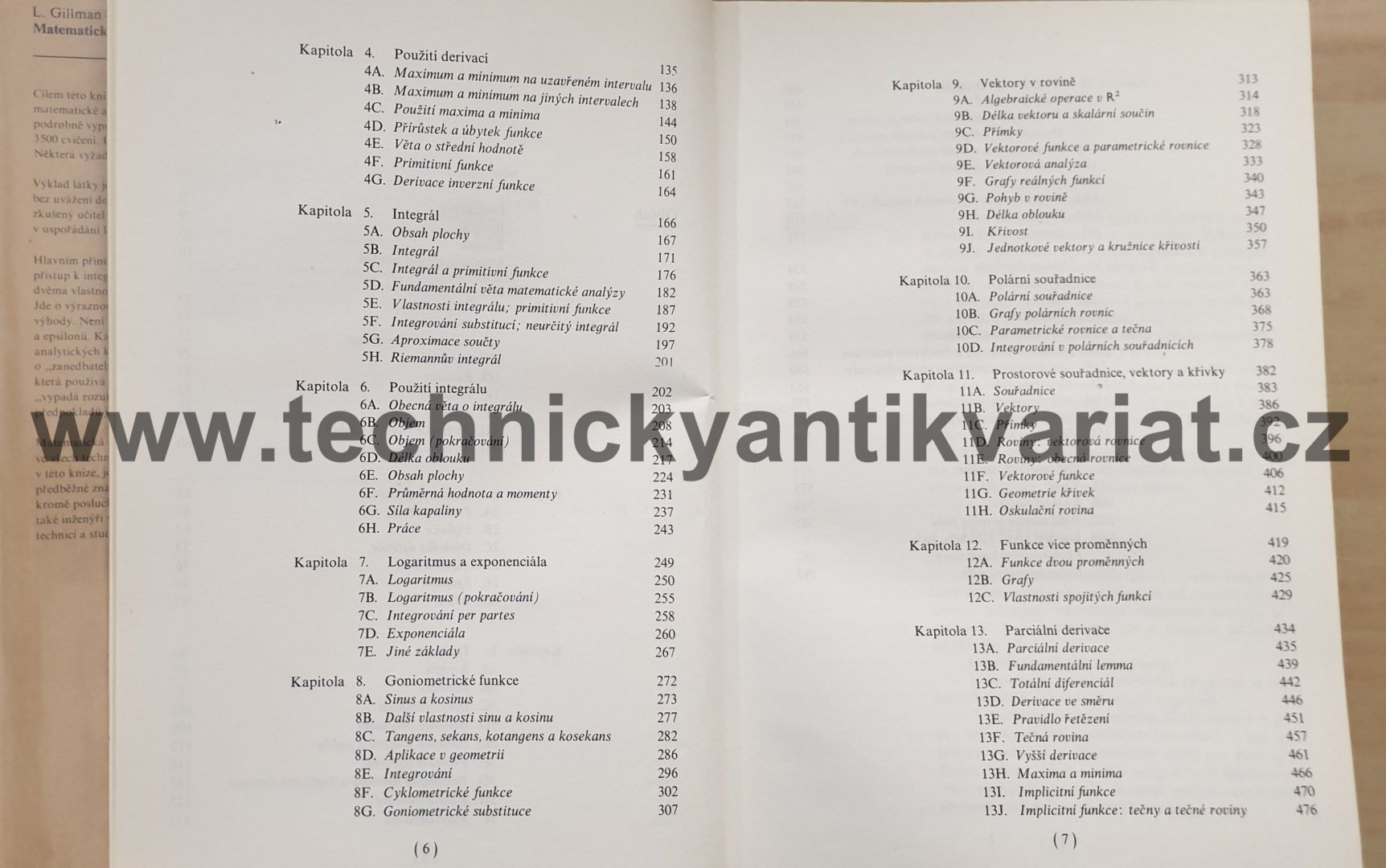Matematická analýza - Gillma, McDowell (1983)