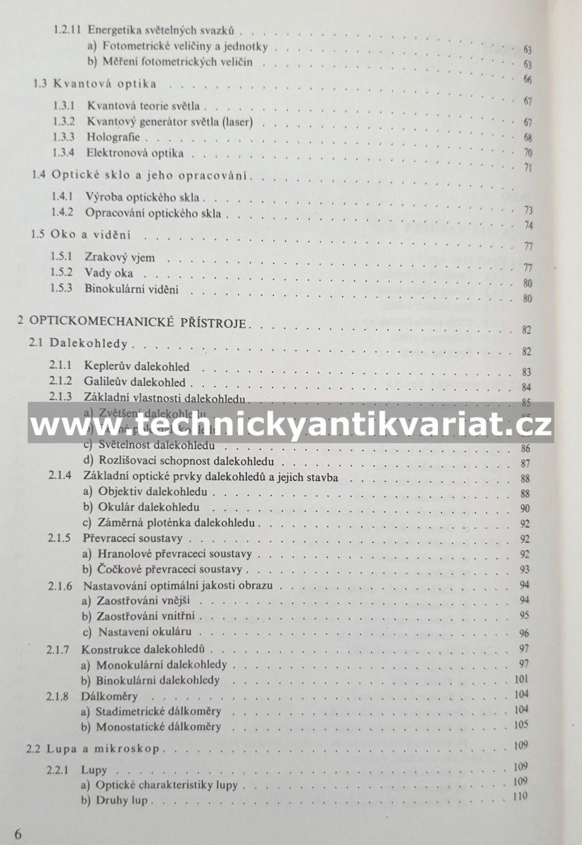 Optomechanické přístroje - Fiala, Bařina, Proček (1977)
