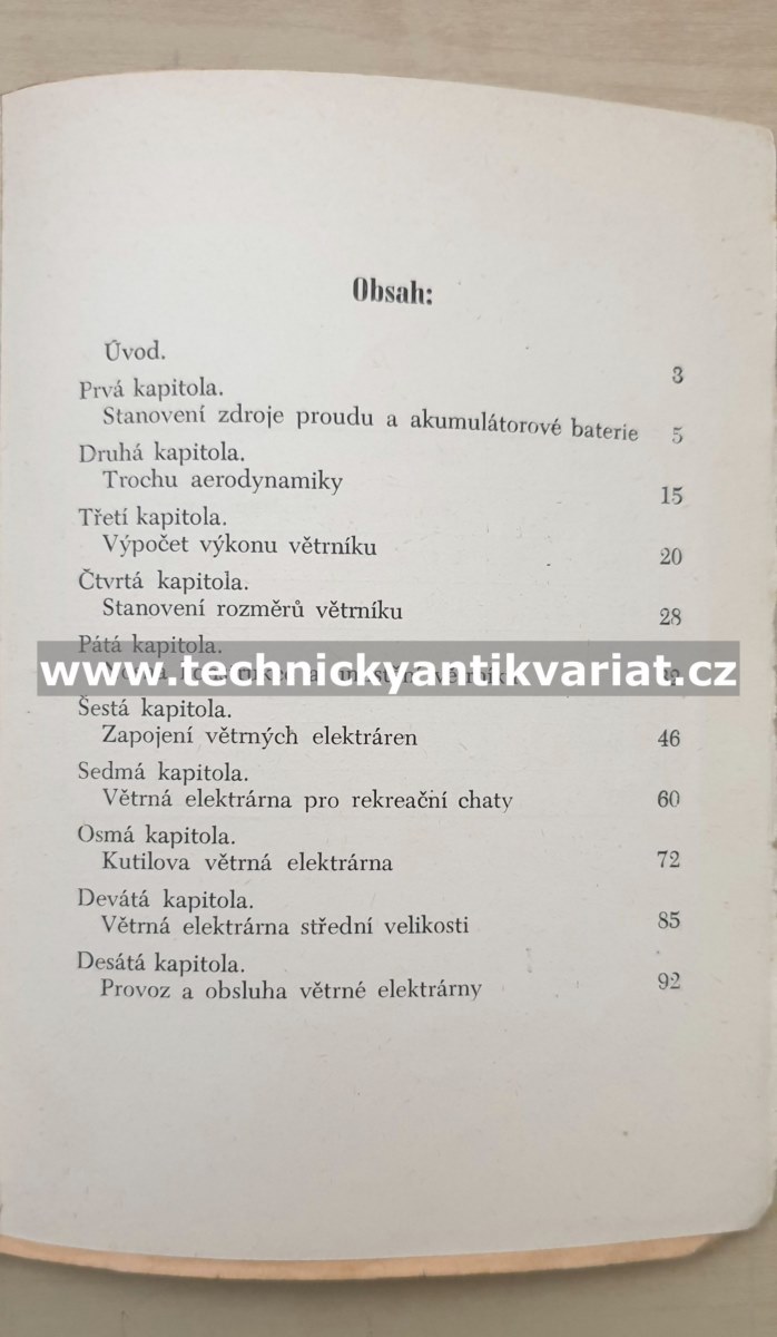 Větrné elektrárny vlastní výroby - Zdeněk Šťastný (1944)
