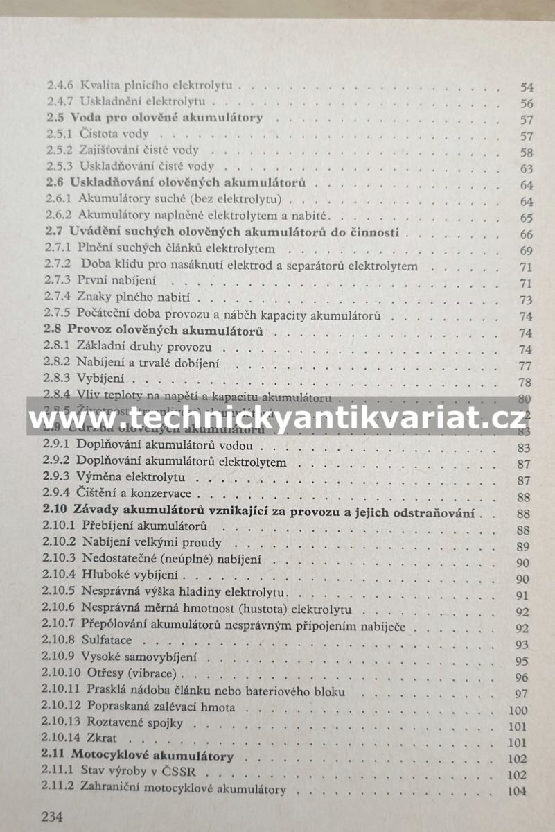 Akumulátory motorových vozidel - Josef Kozumplík (1985)