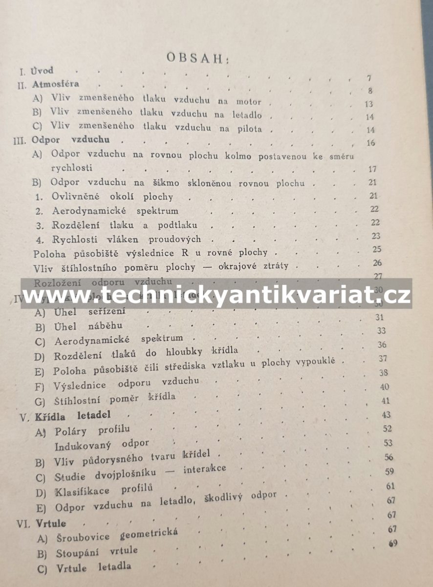Elementární aerodynamika - Zeman Tomáš (1928)