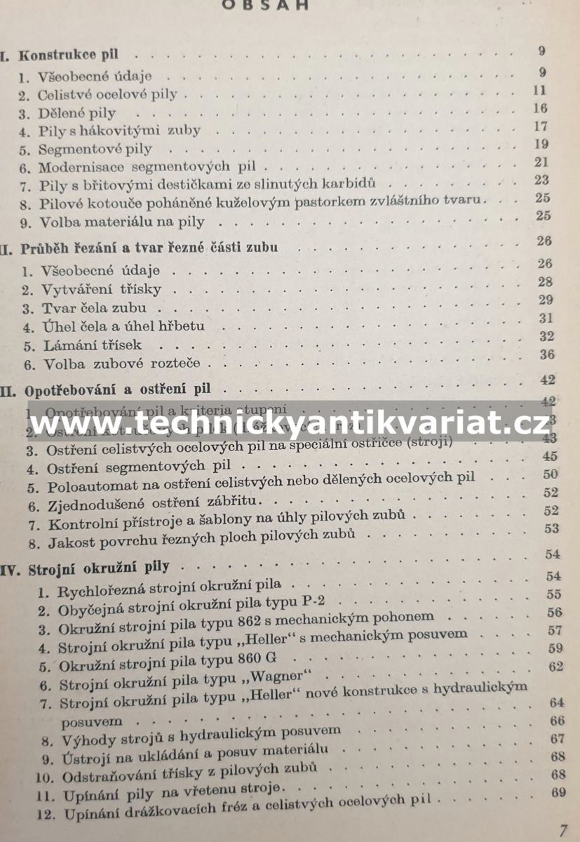 Řezání kovů kotoučovými pilami - P.F.Skvorcov (1952)