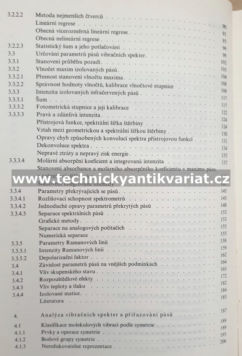 Zpracování a interpretace vibračních spekter - Horák, Vítek (1980)