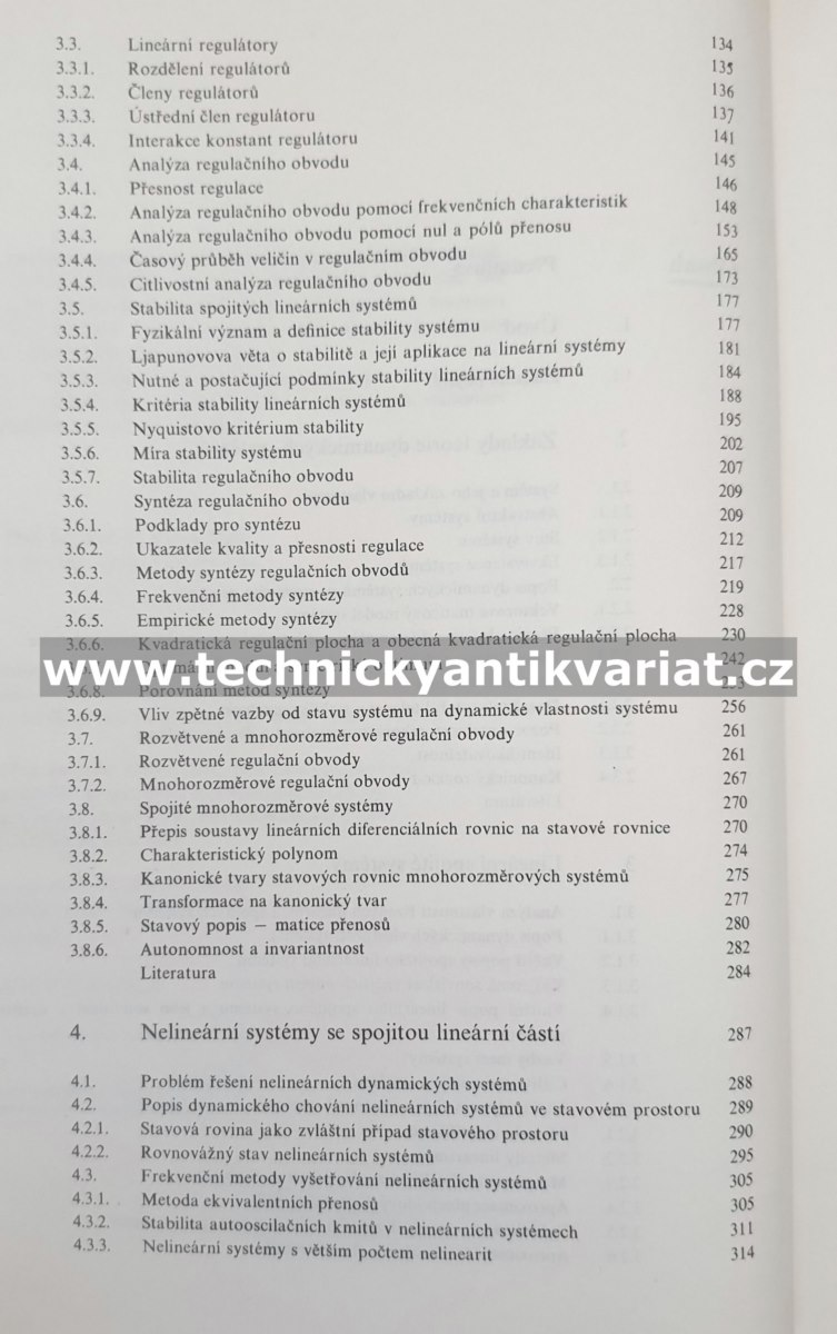 Teorie automatického řízení I - Lineární a nelineární systémy (1982)