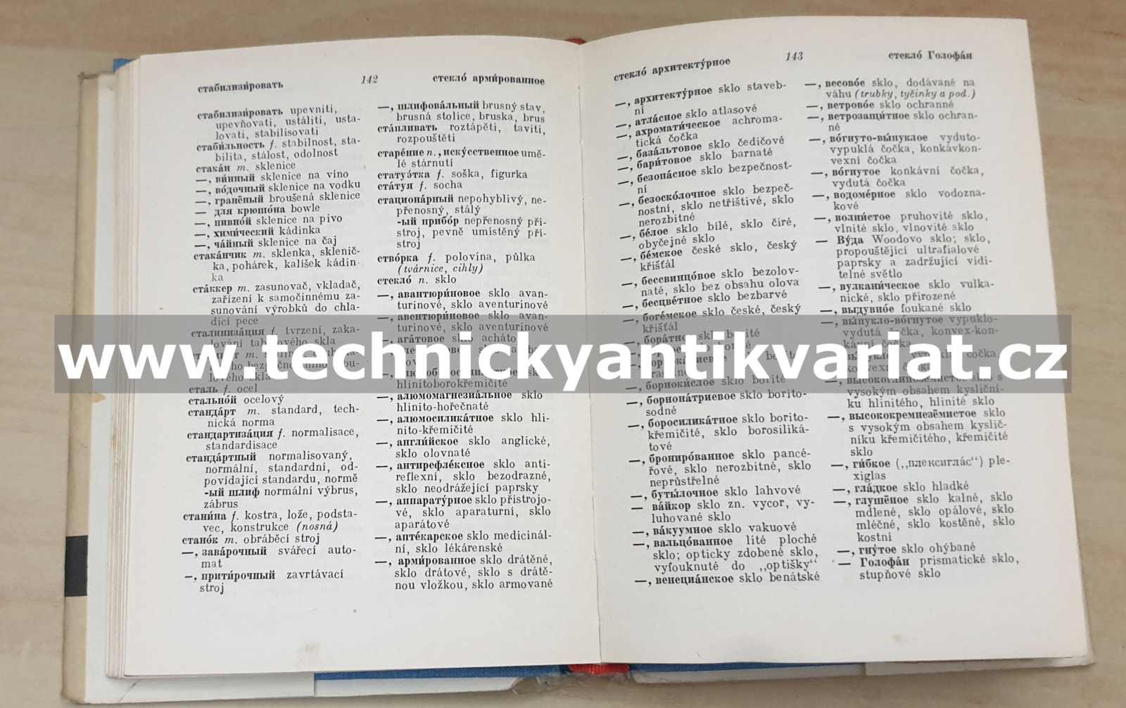 Rusko-český a česko-ruský sklářský slovník - Zdeněk Kněžek (1954)