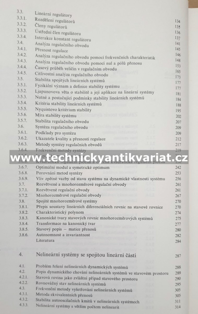 Teorie automatického řízení I - Lineární a nelineární systémy (1982)