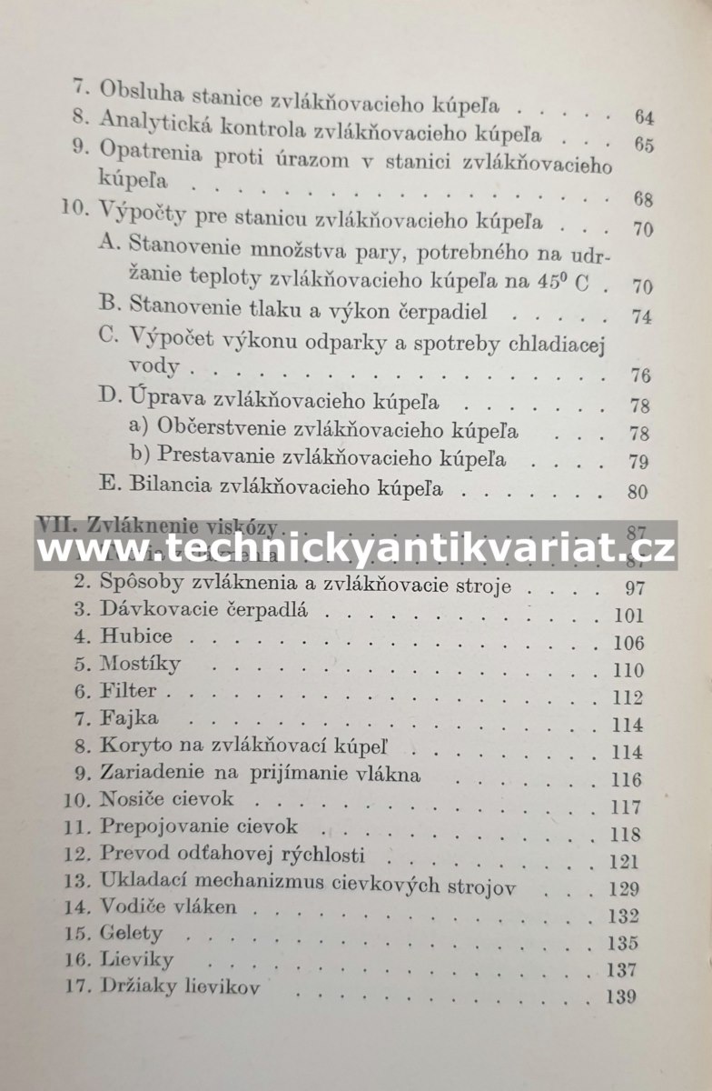 Výroba viskozového hodvábu - Wilial Beseda (1950)
