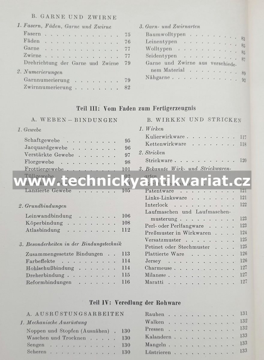 Textile Warenkunde für verkäufer - Baier (1959)