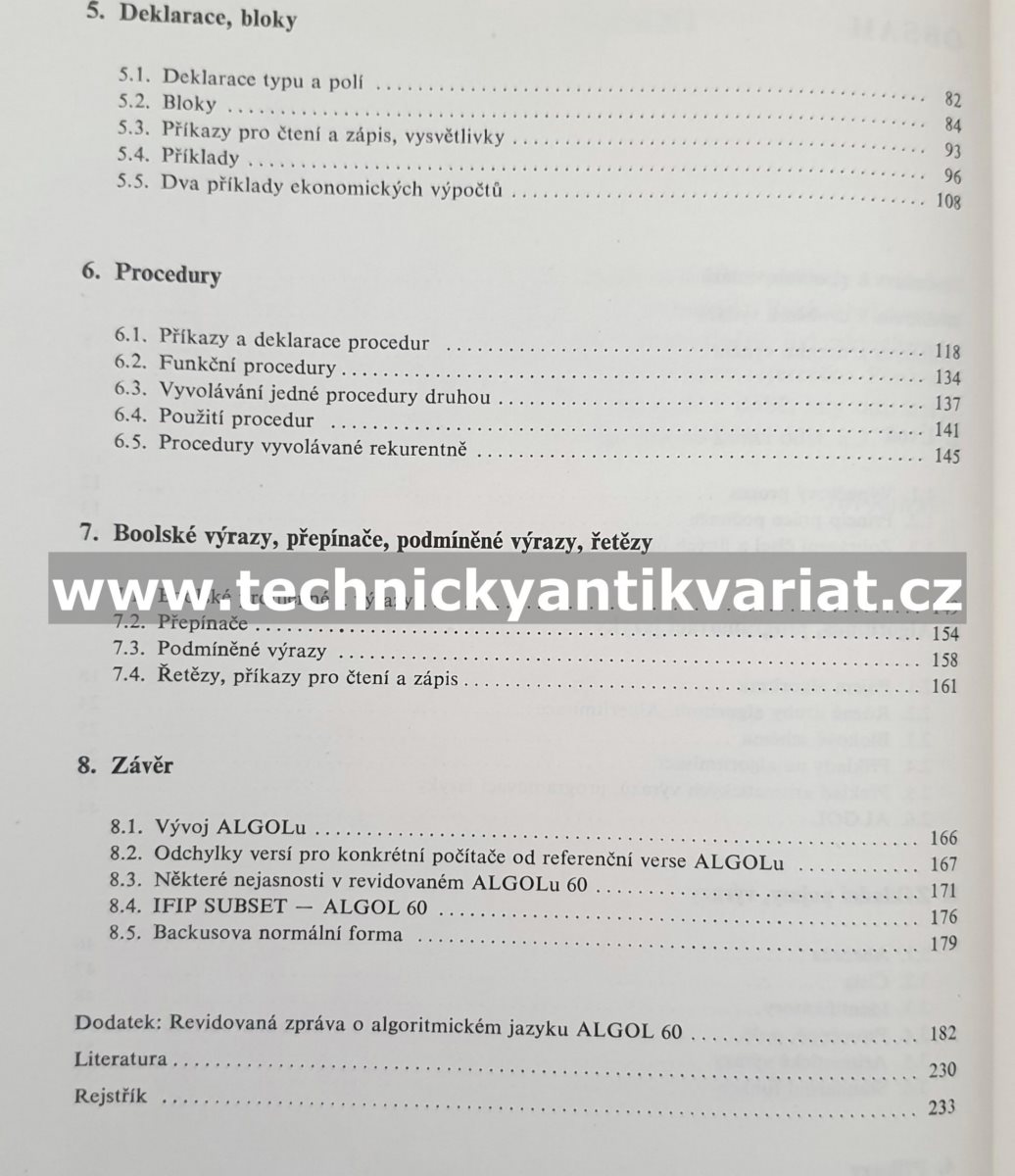 Programování v ALGOLu - Jiří Raichl (1977)