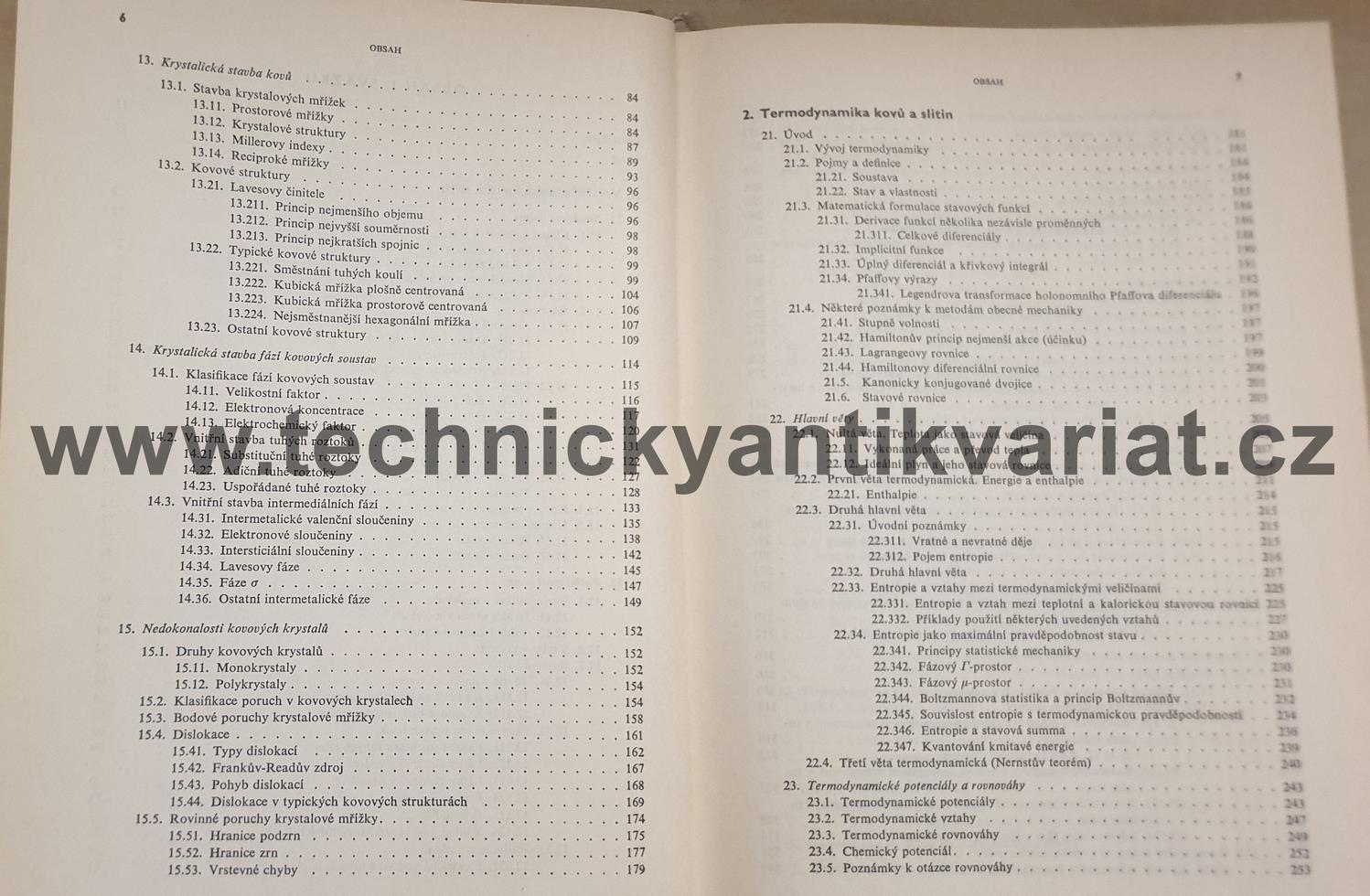 Nauka o materiálu I. svazek 1 - obecná nauka o kovech - Jeníček, Ryš, Cenek, Hrbek (1966)