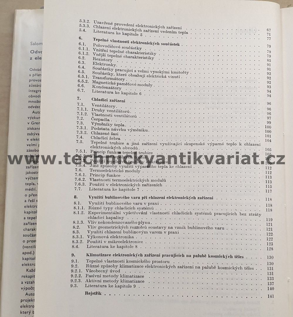 Odvod tepla z elektronických zařízení - Elberg, Mathonnet (1983)
