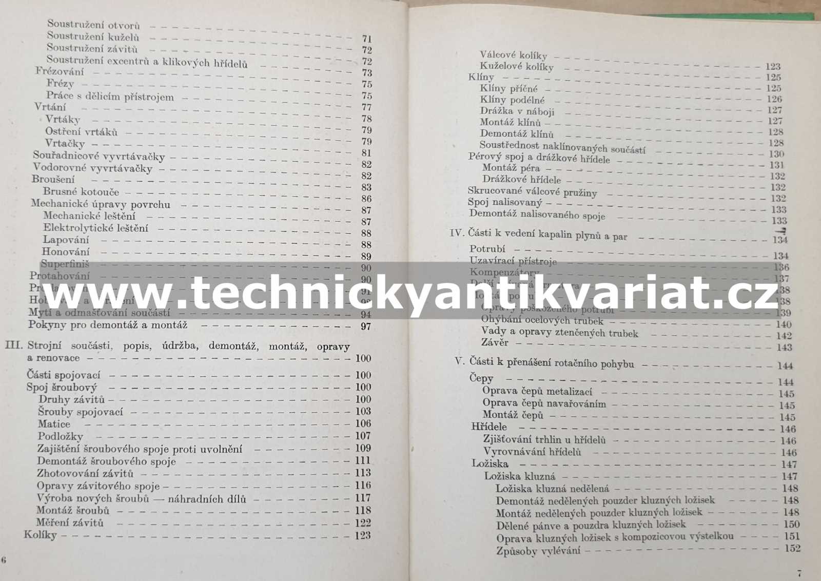 Kvalifikační příručka opraváře a údržbáře ve strojírenství - Kareis, Rousek (1971)