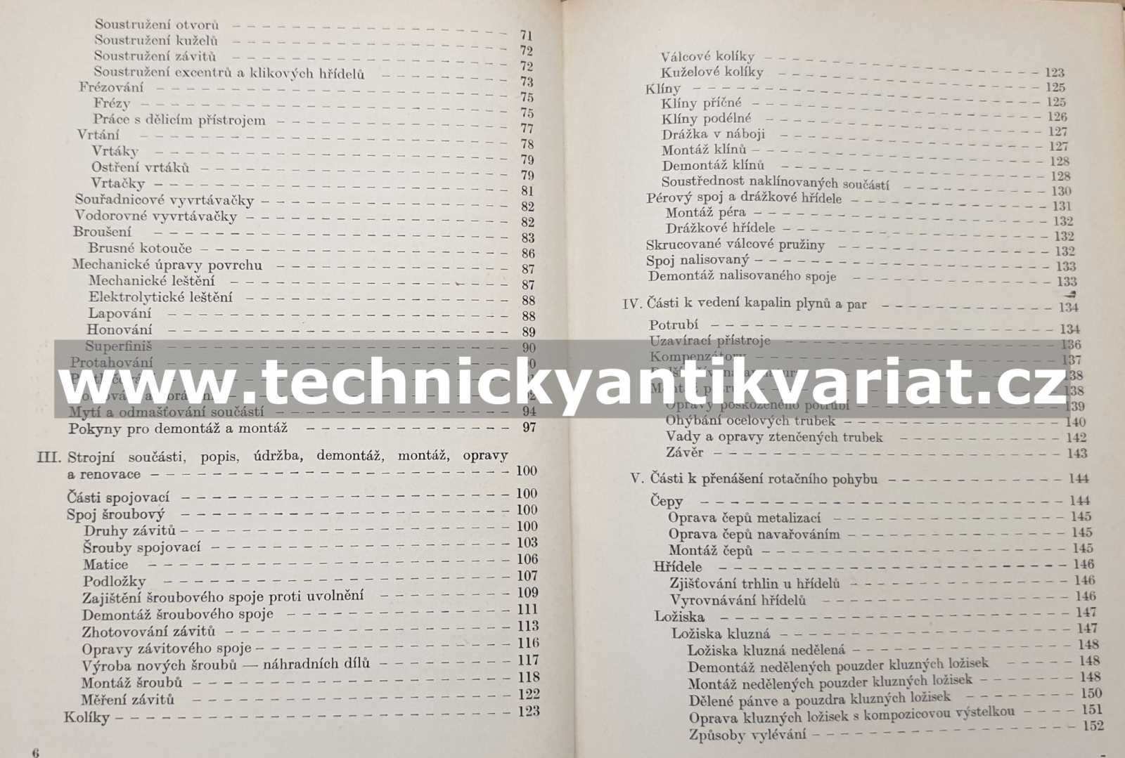 Kvalifikační příručka opraváře a údržbáře ve strojírenství - Kareis, Rousek (1971)