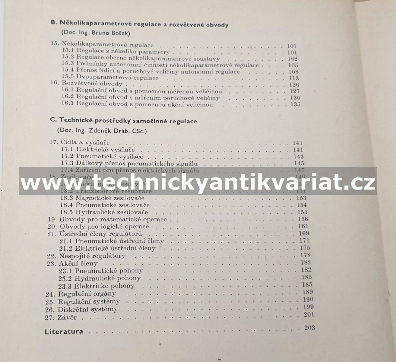 Základy automatizace I. Balda, Bošek, Dráb (1968)