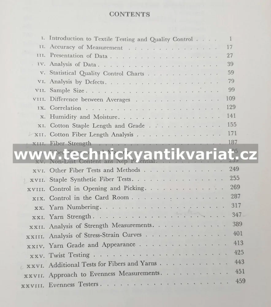 Textile testing and quality control - Grover, Hambl (1960)