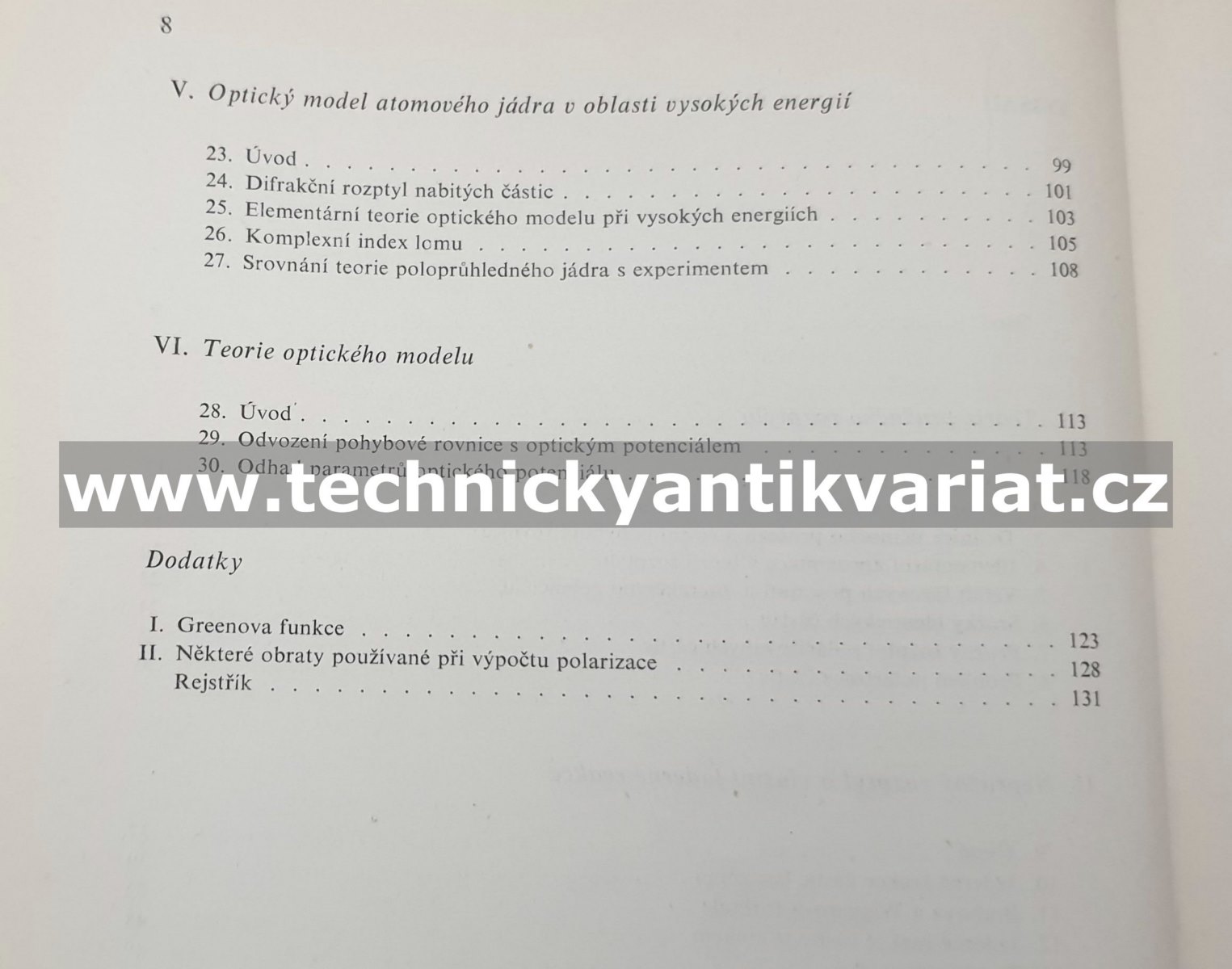 Optický model atomového jádra - Gomolčák, Pluhař, Úleha (1962)