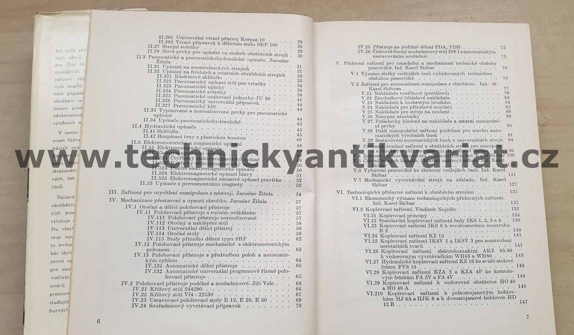 Přídavná zařízení obráběcích strojů - Karel Skibar (1966)