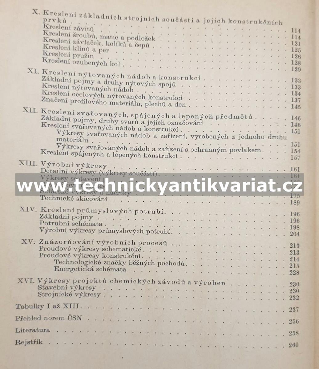 Technické kreslení v chemické praxi - František Kadeřávek (1960)